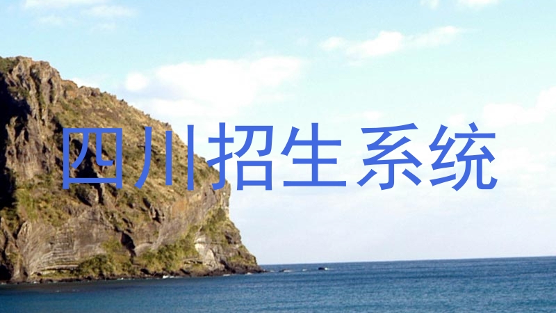 四川招生系统