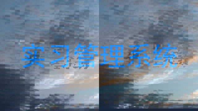 实习管理系统
