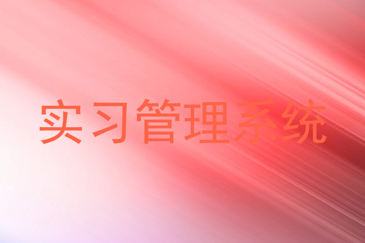 实习管理系统