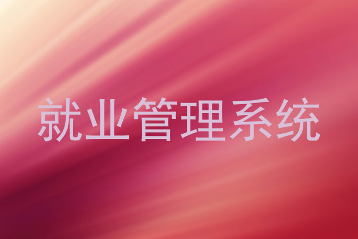 就业管理系统