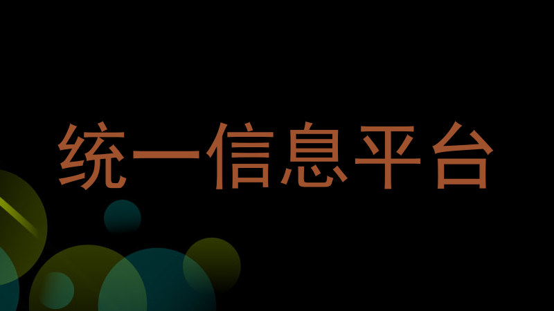 统一信息平台