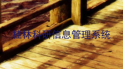 桂林科研信息管理系统
