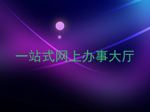 一站式网上办事大厅