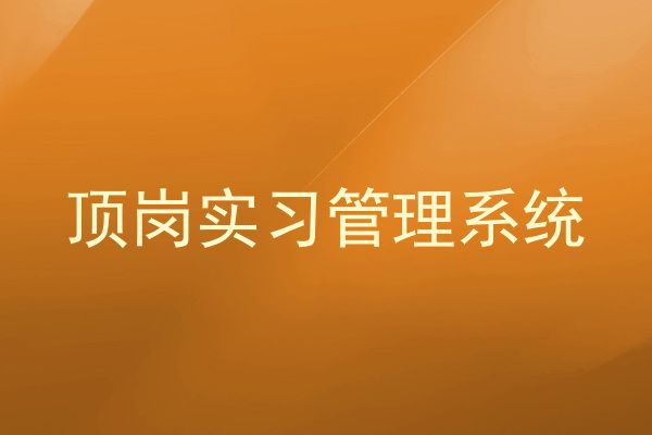 顶岗实习管理系统