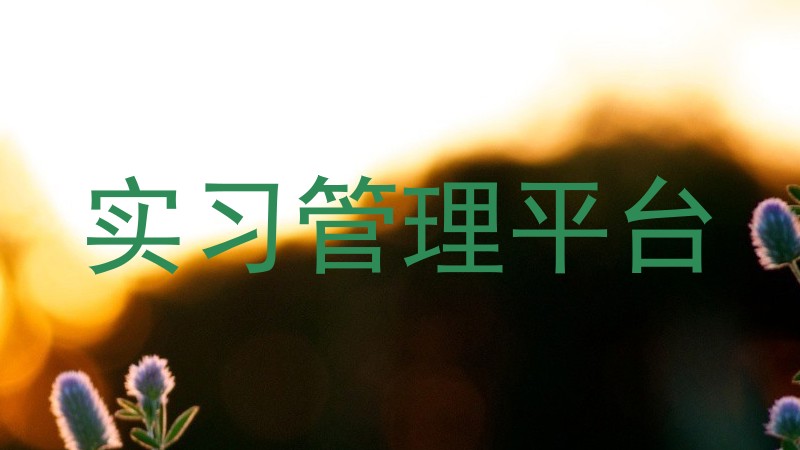 实习管理平台
