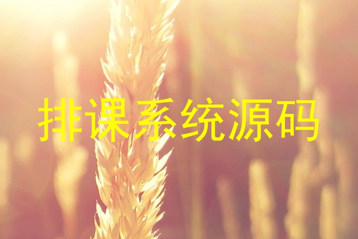排课系统源码