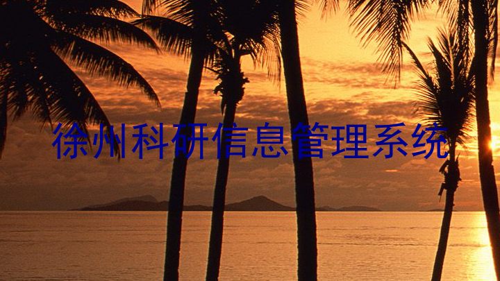 徐州科研信息管理系统