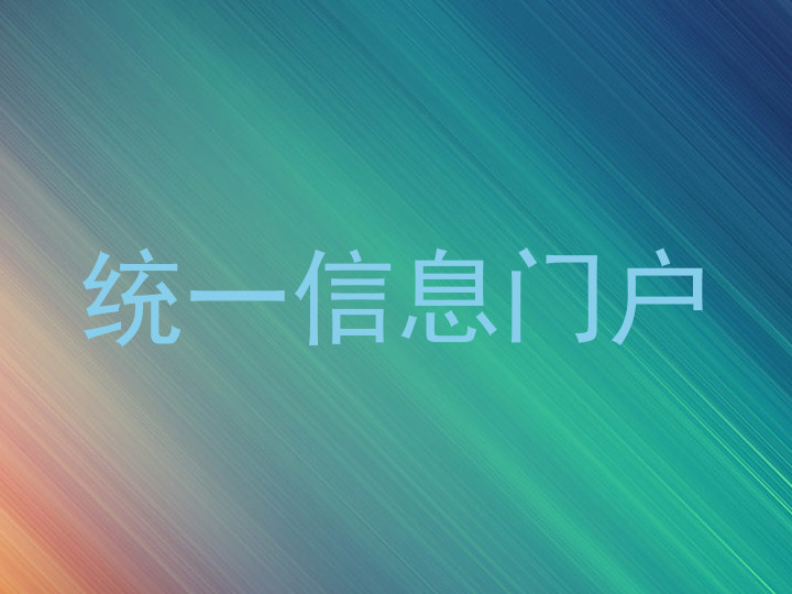 统一信息门户