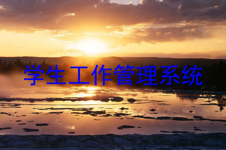 学生工作管理系统