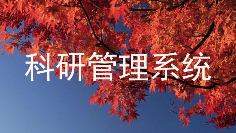科研管理系统