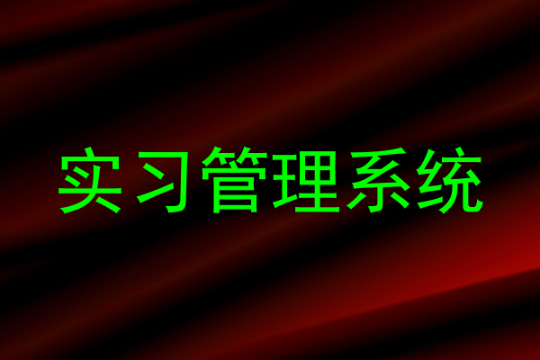 实习管理系统