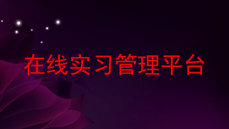 在线实习管理平台