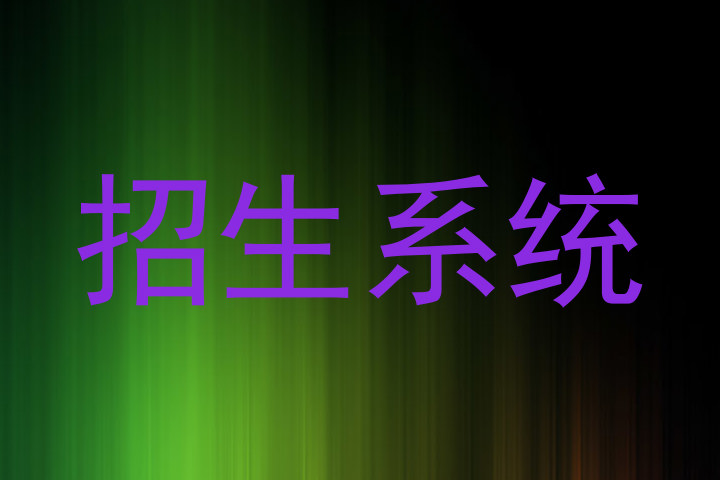 招生系统