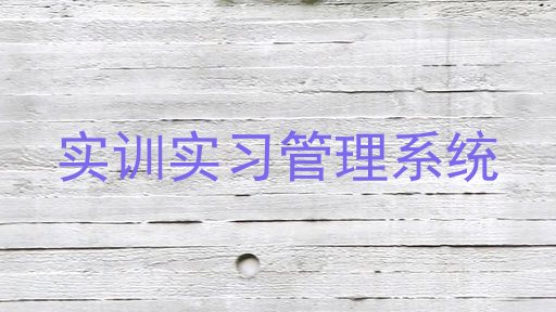 实训实习管理系统