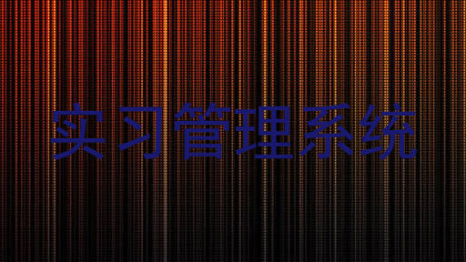 实习管理系统