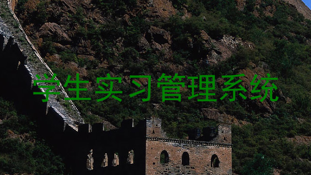 学生实习管理系统
