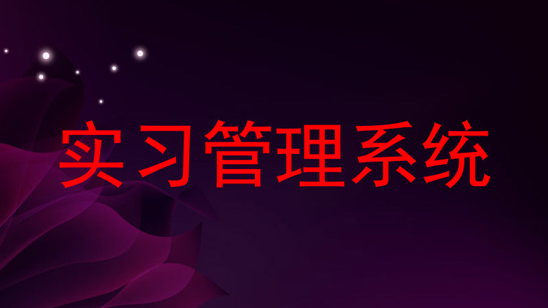 实习管理系统