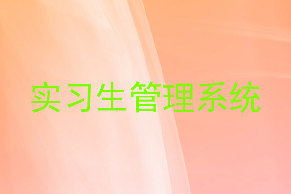 实习生管理系统