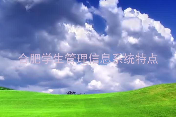 合肥学生管理信息系统特点