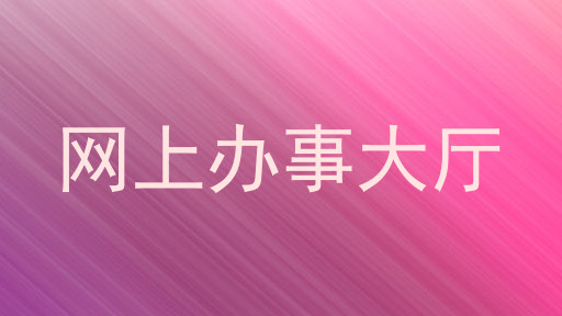 网上办事大厅