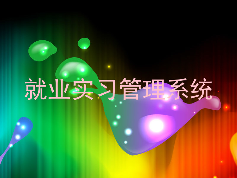 就业实习管理系统