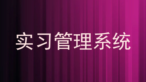 实习管理系统