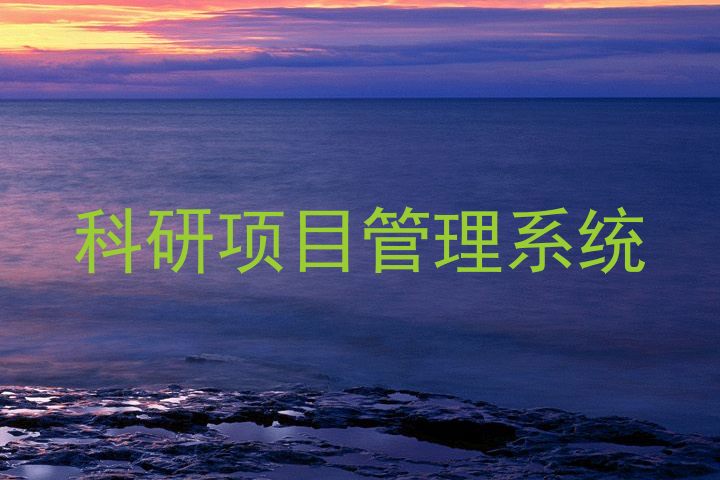 科研项目管理系统