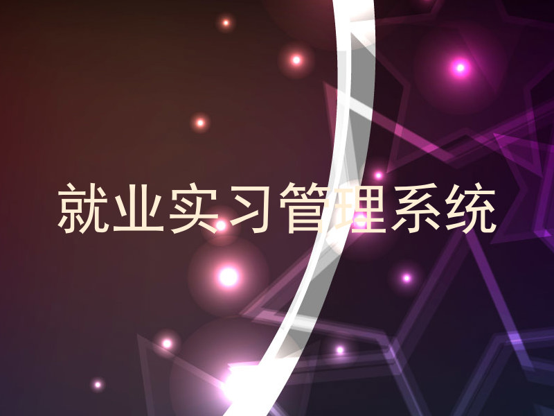 就业实习管理系统