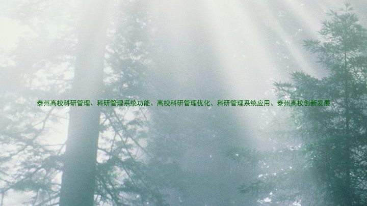 泰州高校科研管理、科研管理系统功能、高校科研管理优化、科研管理系统应用、泰州高校创新发展