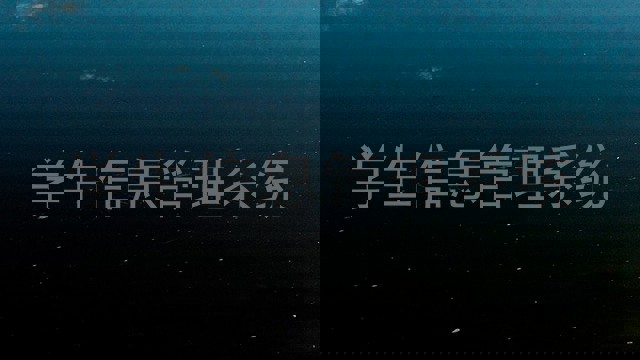 学生信息管理系统