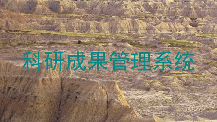 科研成果管理系统