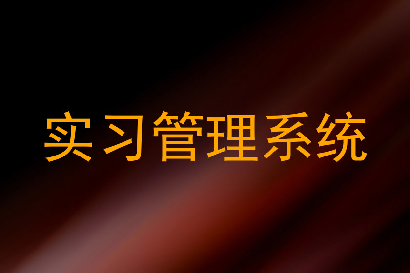 实习管理系统
