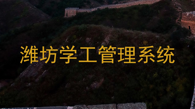 潍坊学工管理系统