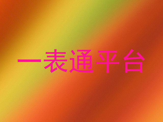 一表通平台