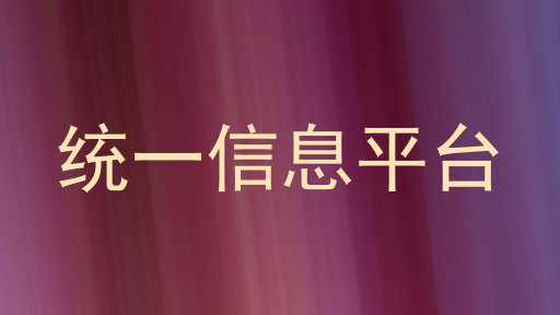 统一信息平台