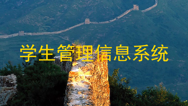 学生管理信息系统