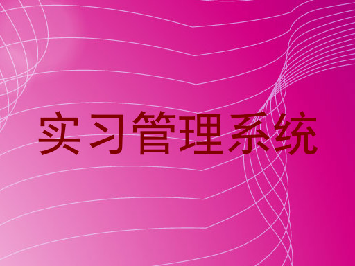 实习管理系统