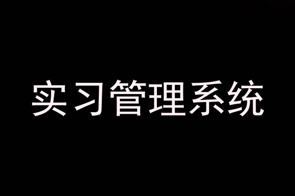 实习管理系统