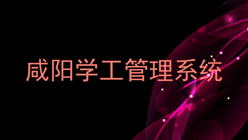 咸阳学工管理系统