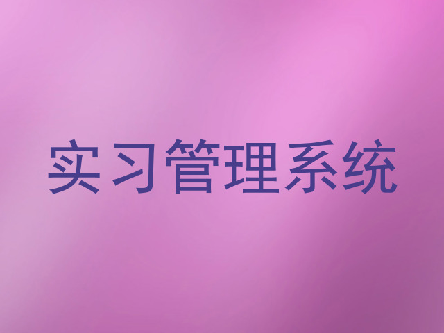 实习管理系统