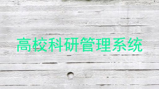 高校科研管理系统
