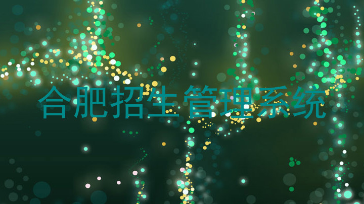 合肥招生管理系统