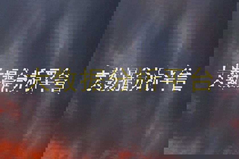 大数据分析平台