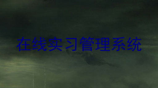 在线实习管理系统