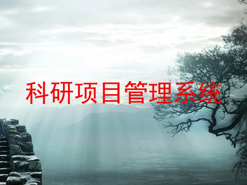 科研项目管理系统