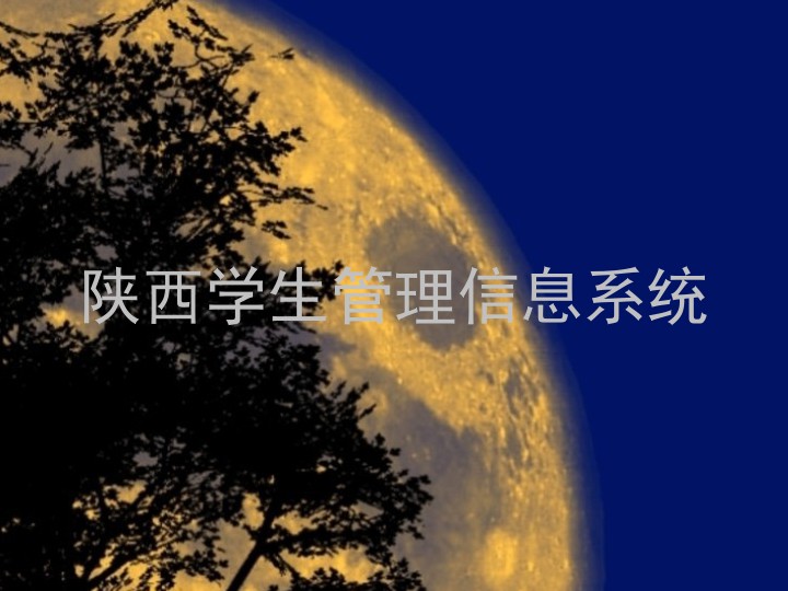 陕西学生管理信息系统