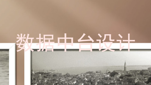 数据中台设计