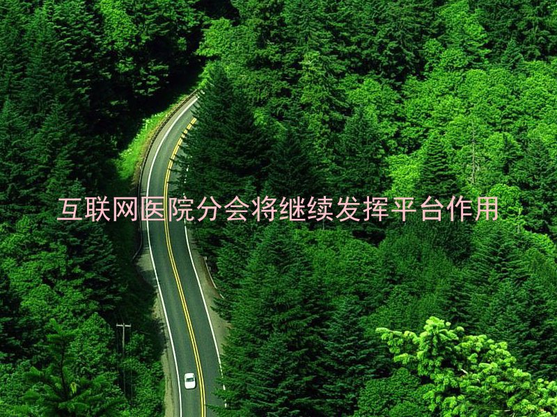 互联网医院分会将继续发挥平台作用