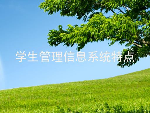 学生管理信息系统特点