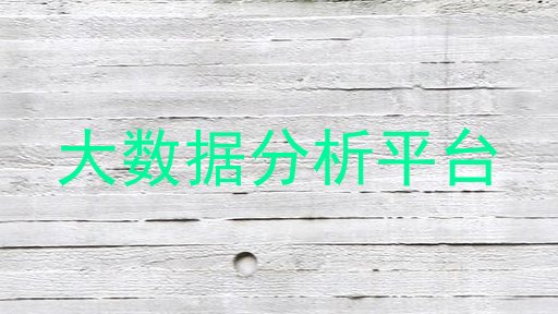 大数据分析平台